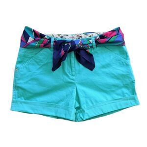 VINTAGE CHEROKEE Green cotton jeans shorts revorked @L1